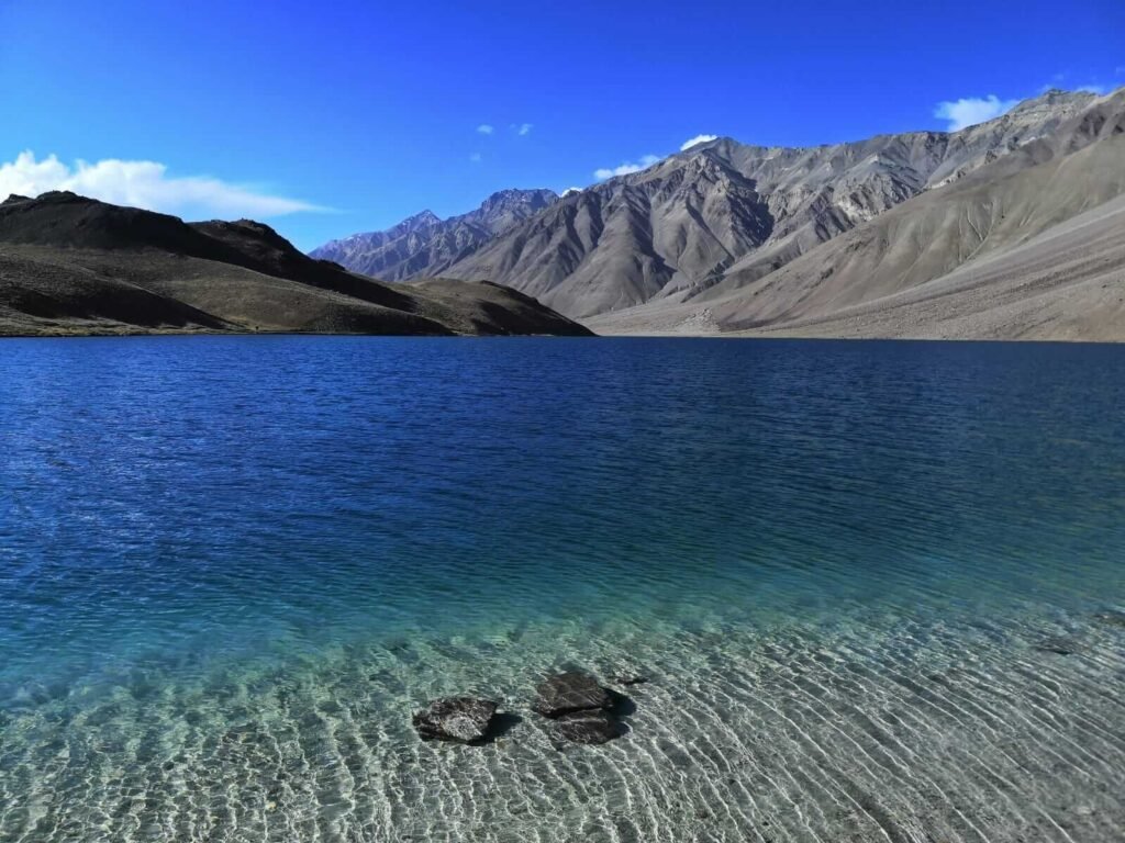 Beautifull view of chandra taal lake Spiti