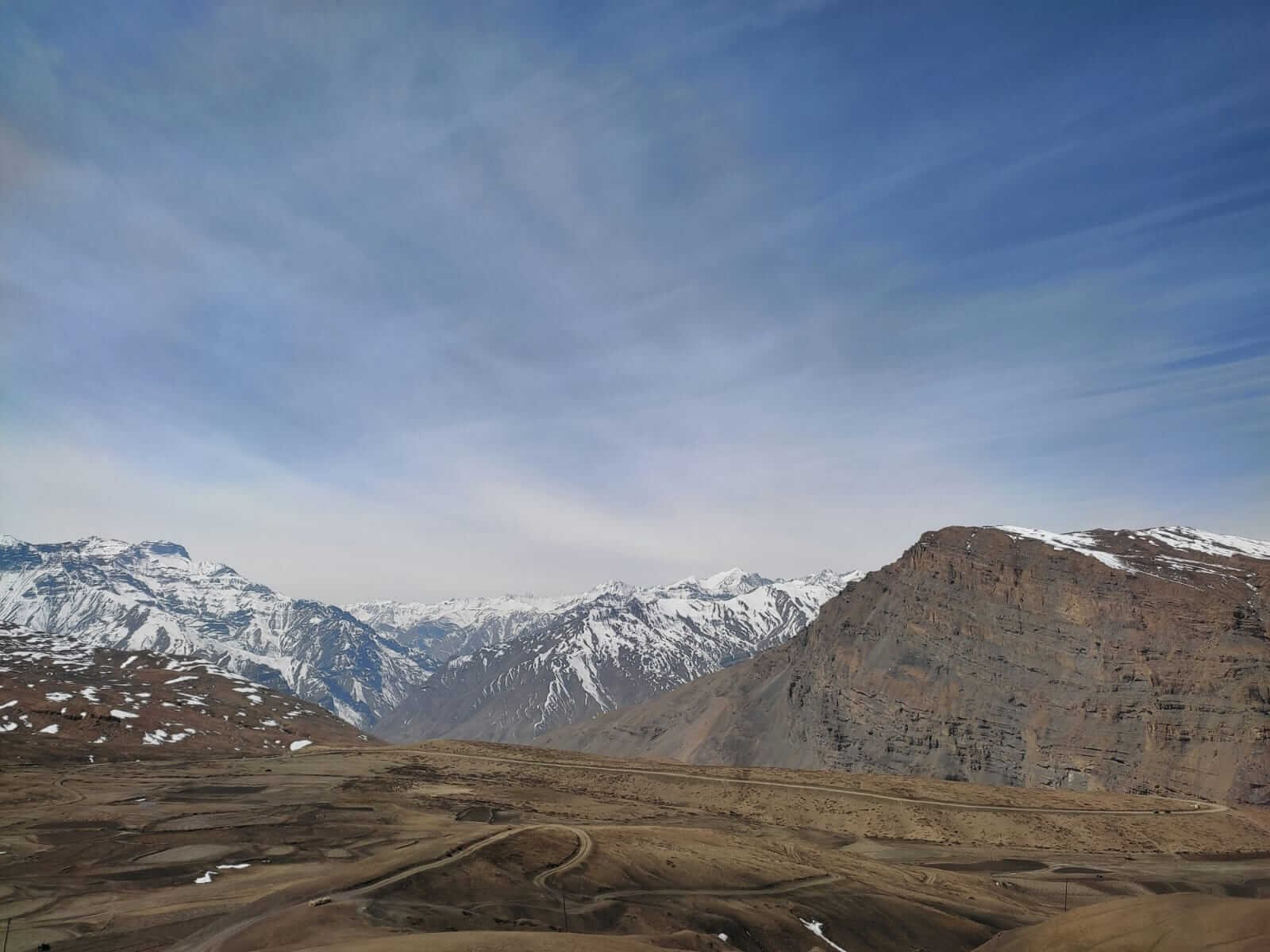 Beautifull land scape spiti Kaza himachal.